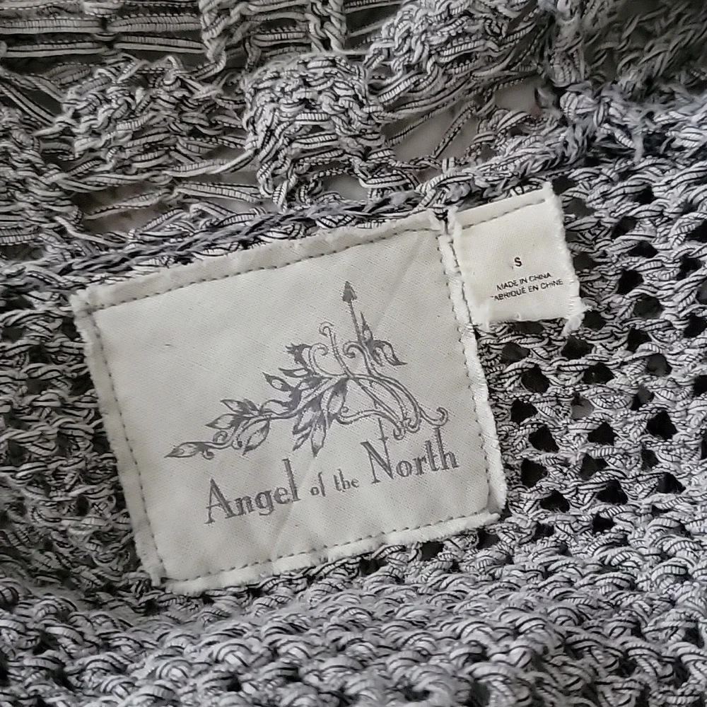 Angel of the North Knitted Vest gray small s Anthropologie - Picture 5 of 6